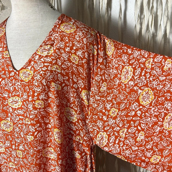 Natalie Martin Marin Oversized Caftan Dress with Belt XS/S in Tuscan Sun - Picture 14 of 16